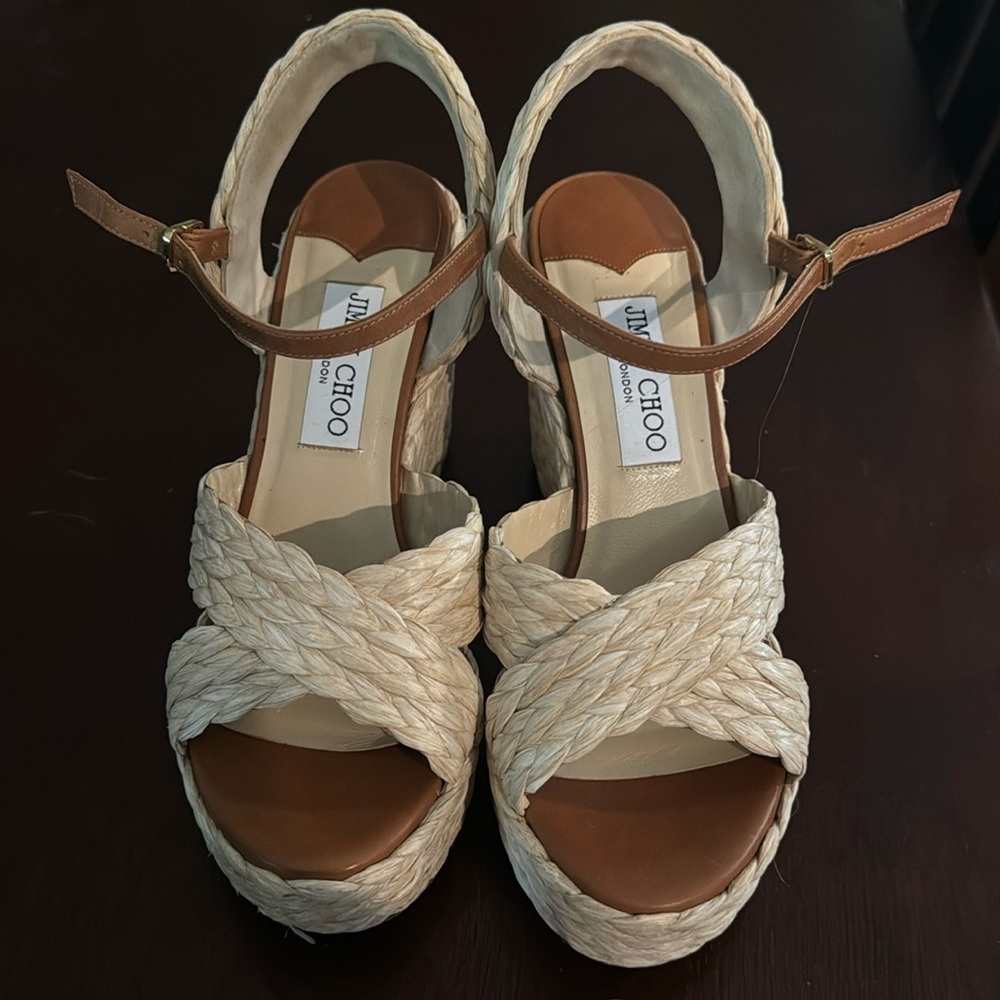 Authentic Jimmy Choo wedge sandals